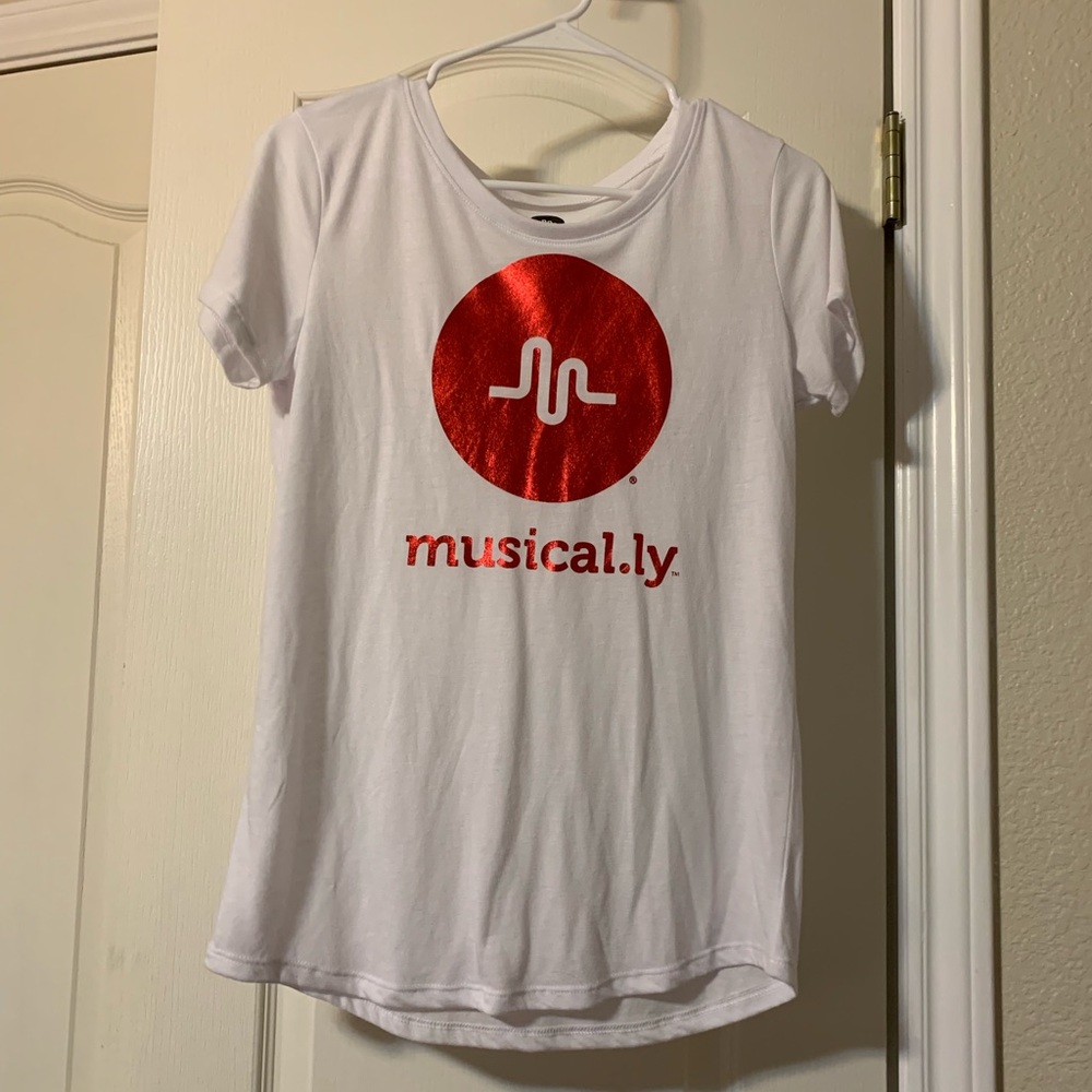 White Musical.ly (TikTok) Shirt